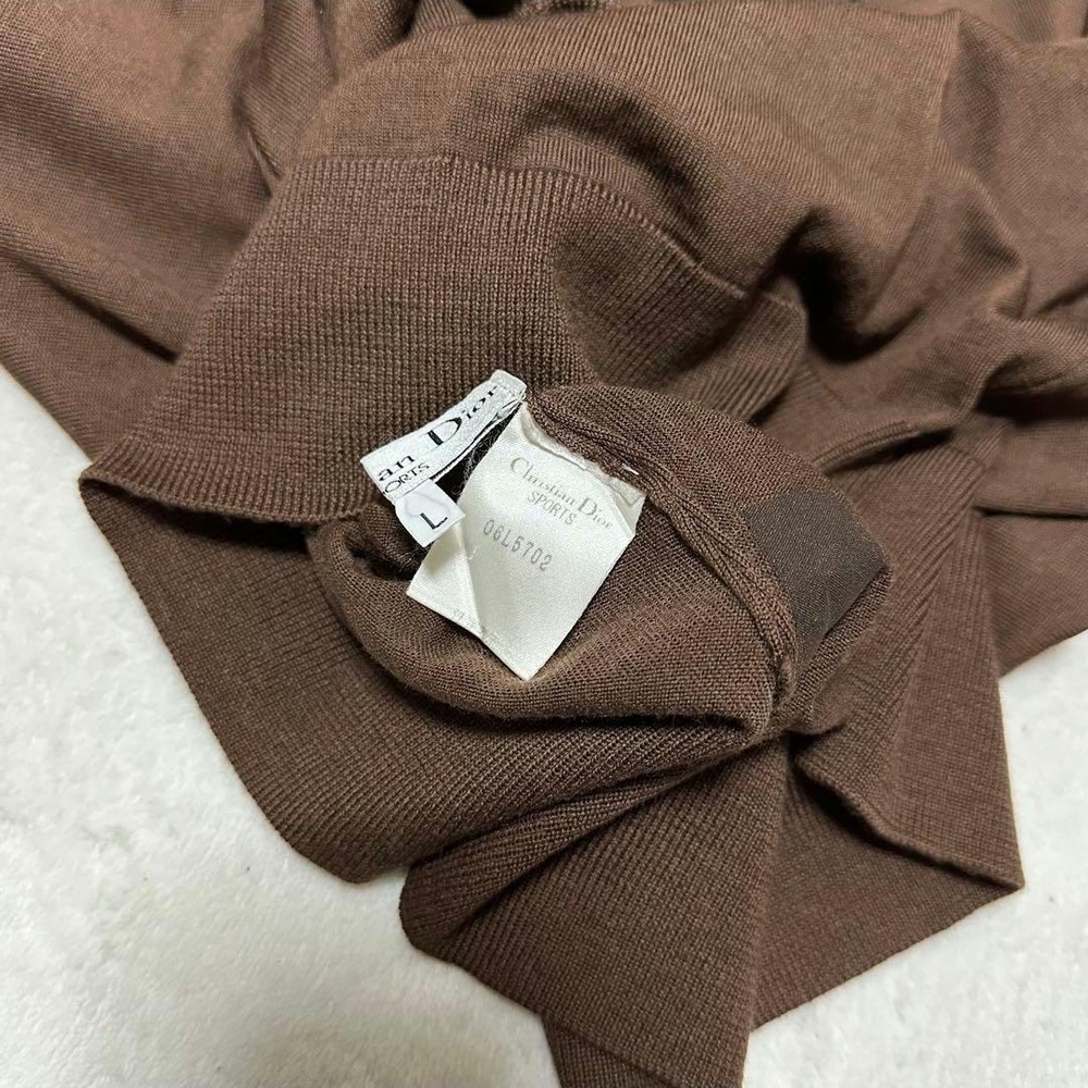 Dior (Damaged) Women's Brown Turtleneck Sweater - Picture 16 of 16